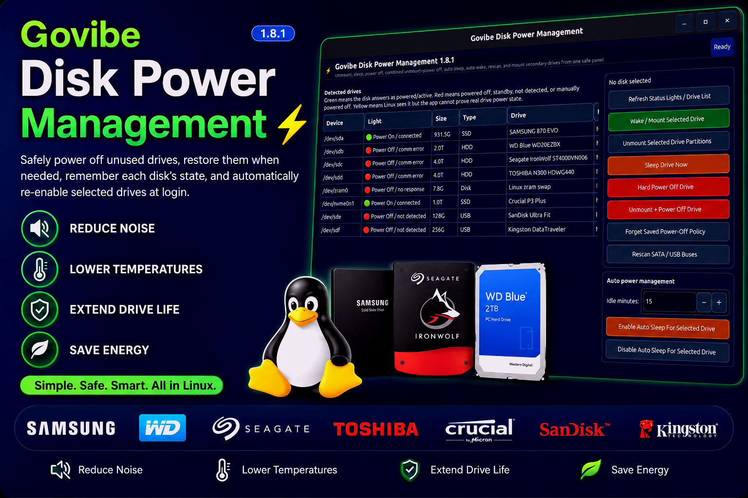 Govibe Disk Power Management