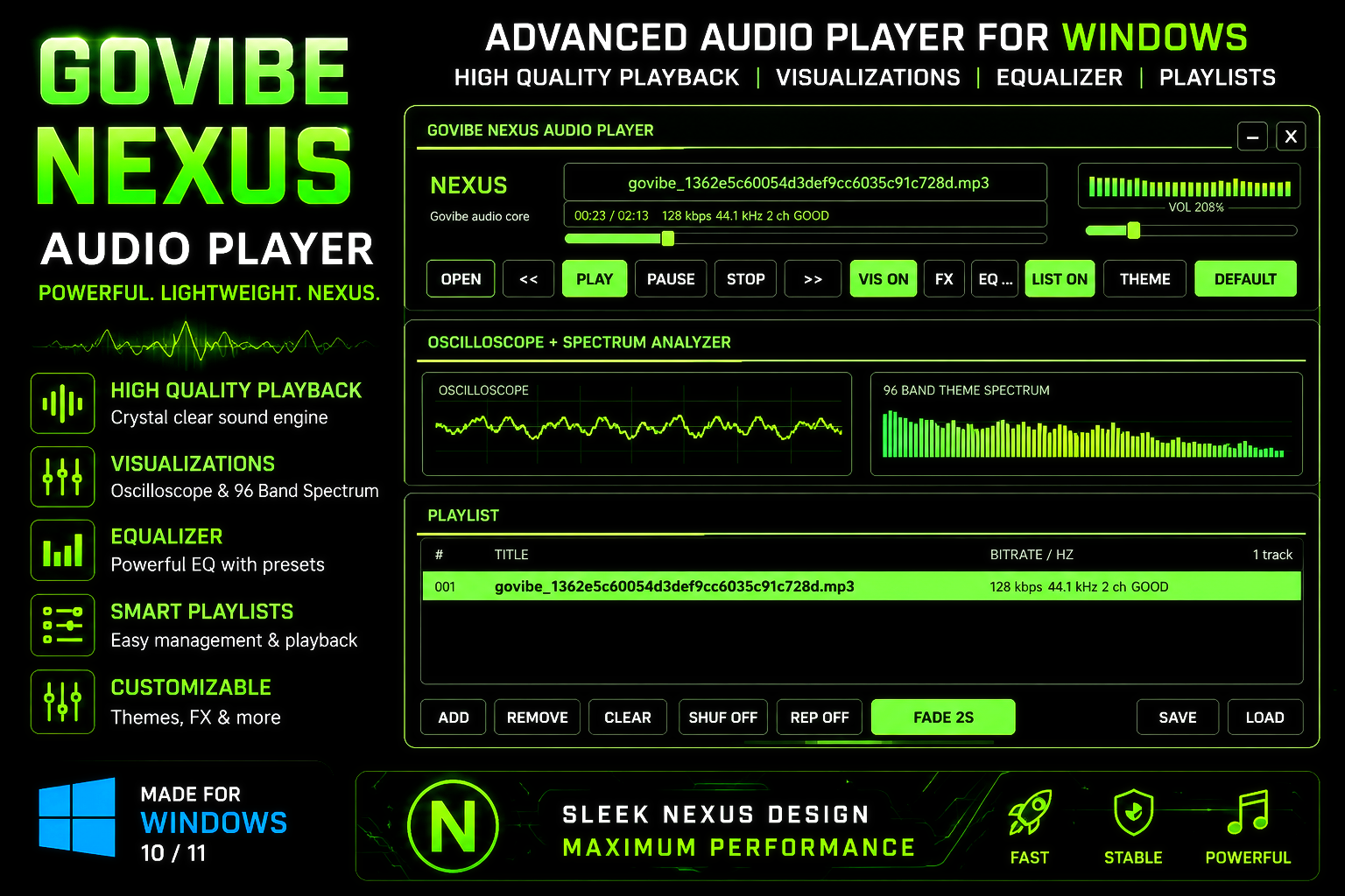 Govibe Nexus Audio Player